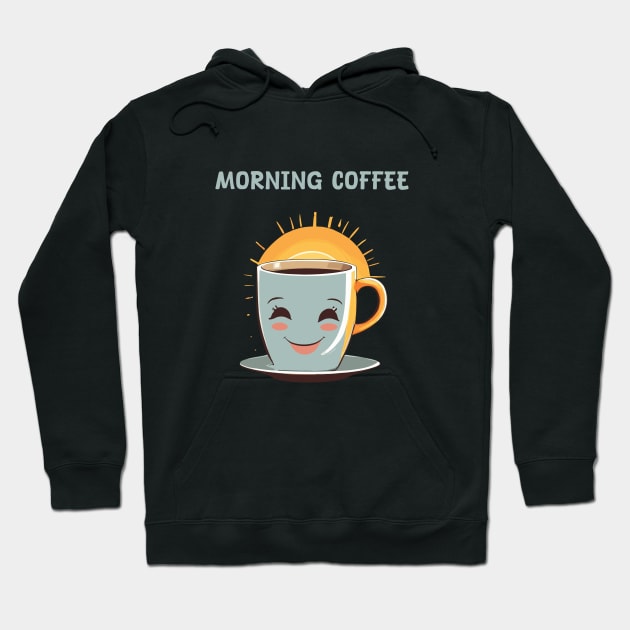 Morning with coffee Hoodie by Patterns-Hub